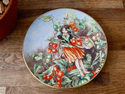 Vintage Fairy Wall Hanging Plate The Black Bryony Fairy Cicely Mary