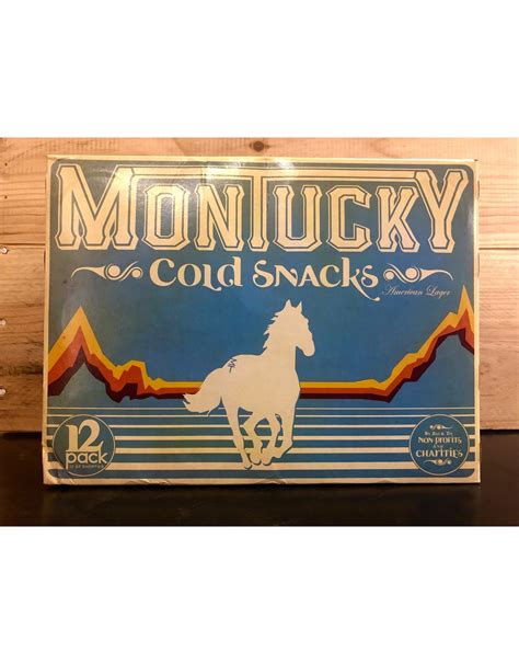 And slip pretzel snacks, a few at a. Montucky Cold Snacks Lager - 12x12 oz. - Downtown Wine ...