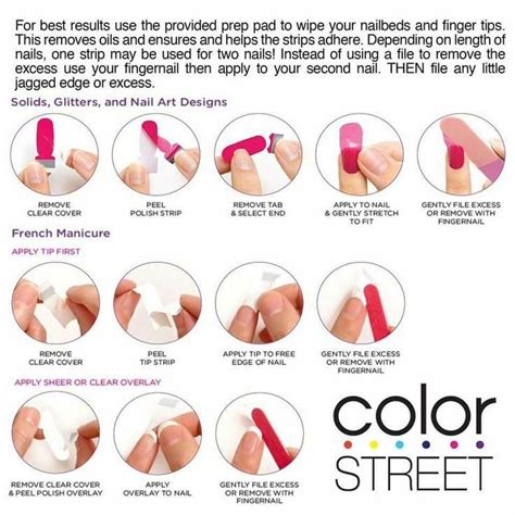 Color Street Application Instructions Color Street Nails Color