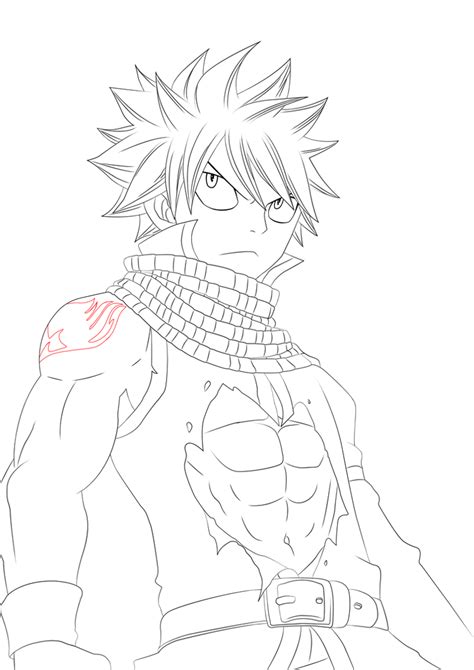 Time To Fight Natsu Dragneel 294 Lineart By Tobeyd On Deviantart