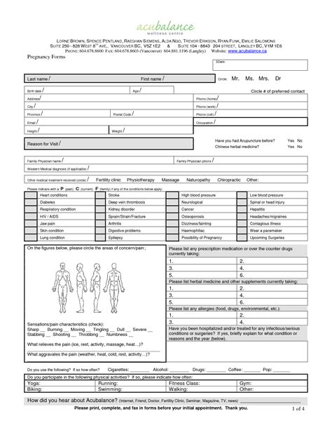 Printable Doctor Fill Out Forms Printable Forms Free Online