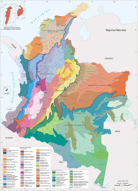 Mapa Economico De Colombia Por Regiones