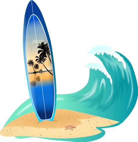 Transparent Surfboard Vector Png Bmp Ville