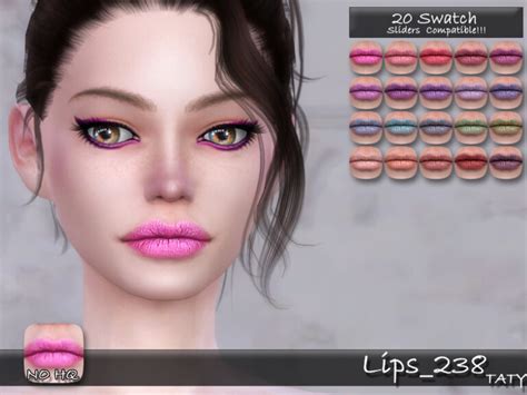 Lips 238 By Tatygagg At Tsr Sims 4 Updates