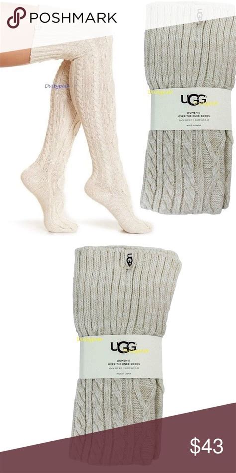 Ugg Cable Knit Over The Knee Socks Thigh High Boot Nwt Ugg Accessories Over The Knee Socks