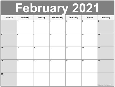February 2019 Calendar 56 Templates Of 2019 Printable Calendars