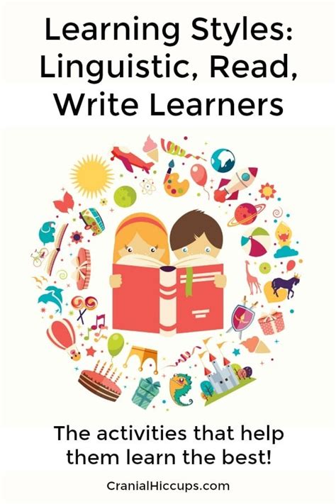 Learning Styles Linguistic Read Write Learners Cranial Hiccups