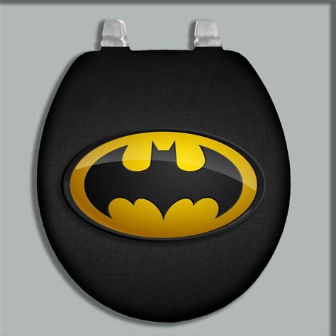 Custom Paintedairbrushed Toilet Seat Batman Logo Both Standard