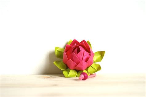How To Knit Origami Lotus Flower Video Tutorial