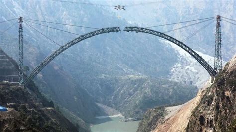 Chenab Arch Bridge Set To Be Worlds Highest Rail Bridge All You Need