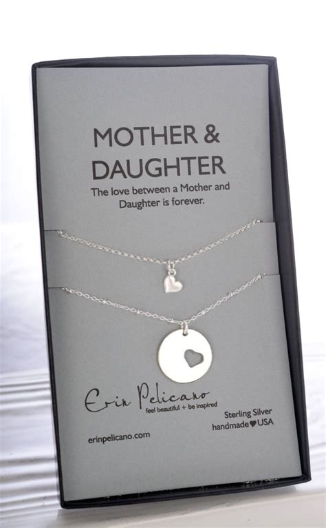 Mom Daughter Necklace Set Mother Of The Bride T Back To School T