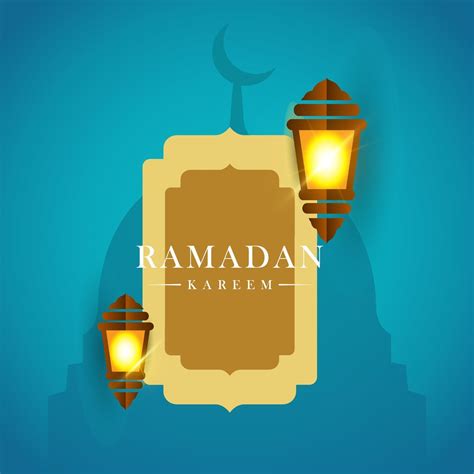 Ramadan Kareem Lantern Celebration Vector Template Design Illustration ...