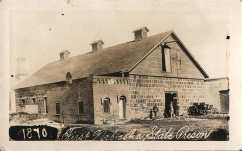 First Nebraska State Prison 1870 Lincoln Ne Postcard