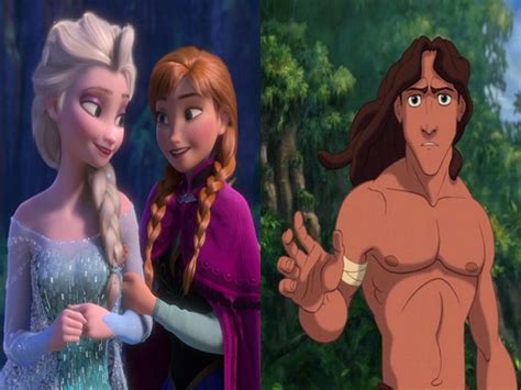 Elsa E Anna Di Frozen Tarzan è Il Fratello La Disney