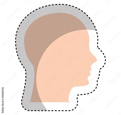 Head Human Profile Icon Vector Illustration Design Stock Vector Adobe