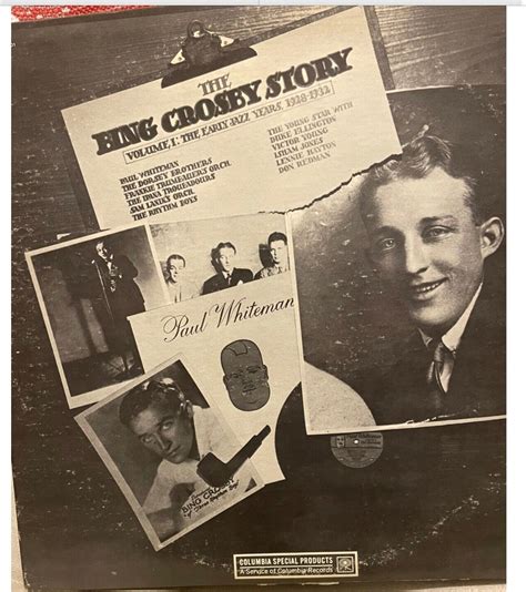 The Bing Crosby Story Vol 1 The Early Jazz Years 1928 1932 Lp Etsy