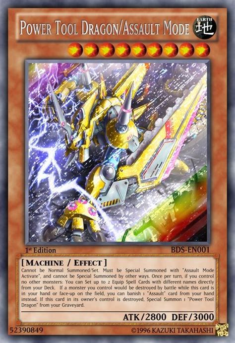 Power Tool Dragonassault Mode Custom Yugioh Cards Yugioh Cards Cards