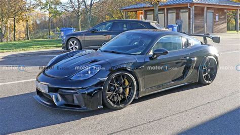 Porsche Cayman Gt Rs Spied Looking Ready To Tear Up The Track