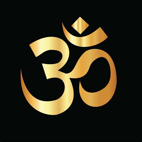 Om Or Aum Indian Sacred Symbol 666368 Vector Art At Vecteezy
