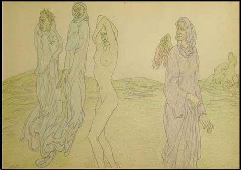 Nude With Wraiths Angel Austin Osman Spare Whole Image Satyr Dark