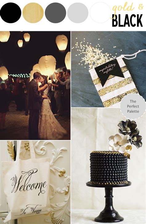 Color quite literally colors the way we view our world. Color Story | Shades of Black + Gold | The Perfect Palette