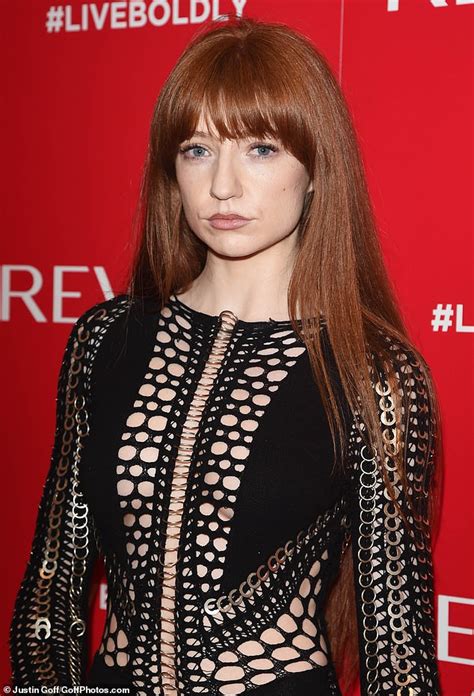 Nicola Roberts Goes Braless In A Daring Cut Out Thigh Skimming Dress