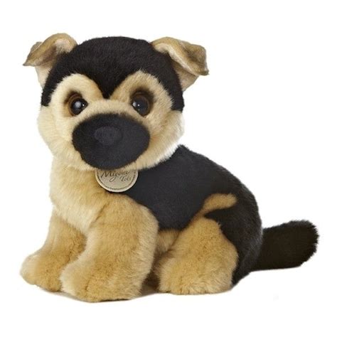Realistic Stuffed German Shepherd Puppy 10 Inch Plush Dog By Aurora At