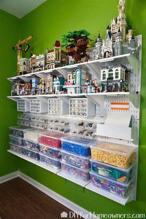 Space Saving Lego Display And Storage Wall 1000 Lego Display Lego
