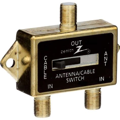 Zenith Ab Switch Coaxial Splitter Vr1001sw2w The Home Depot
