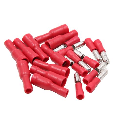 10pcs Dc 12v Red Female Male Insulated Connectors Electrical Wire