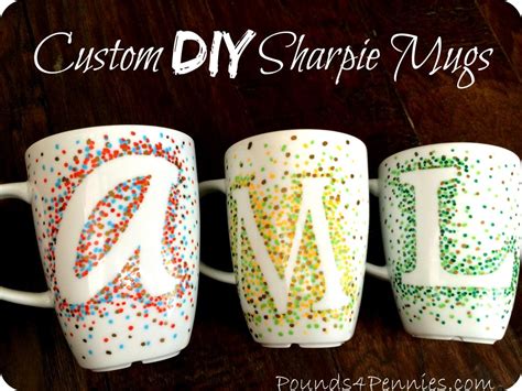 I made a video showing how to make diy photo mugs below and you can click play to watch it. How to Make Custom Sharpie Mugs Using a Simple Design
