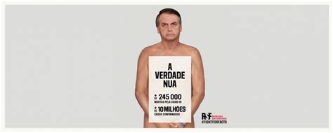 Bolsonaro sem roupa em campanha da RSF Clube de Criação