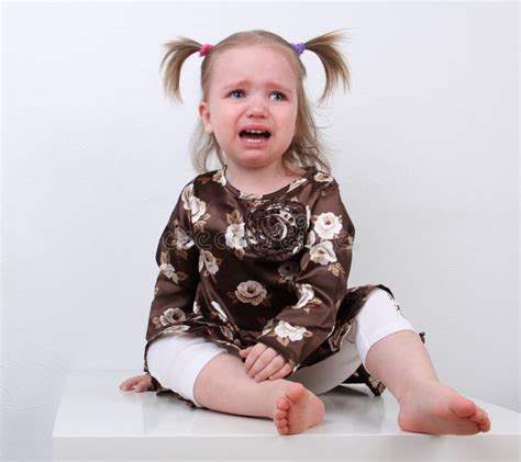 Baby Girl Crying Stock Photo Image Of People Toddler 45060574