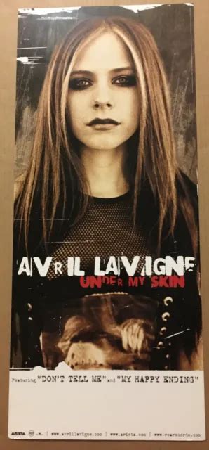 Avril Lavigne Rare 2004 Double Sided Promo Poster Flat For Skin Cd 12x28 Usa 4999 Picclick