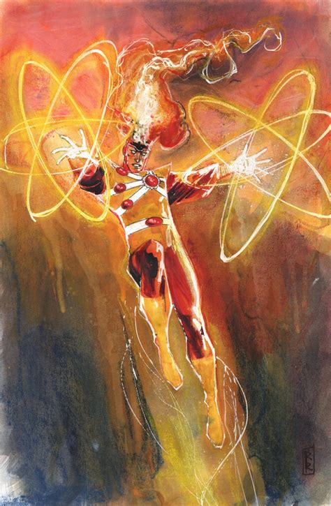 Firestorm Painted Commission Rod Reis In Ivan Costas Dc Comics