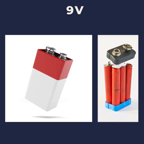 9v Battery Type Size And Characteristics