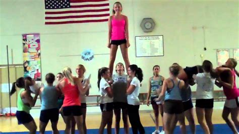 Swedish Fallsbackbend Cheer Stunt 2012 Youtube