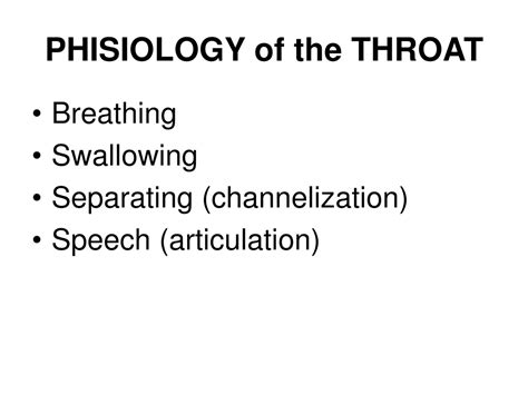 Ppt Sore Throat Anatomy Phisiology Examination And Illnesses Of The