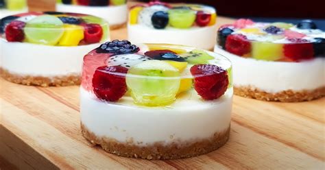 No Bake Mini Fruit Cheesecake Recipe
