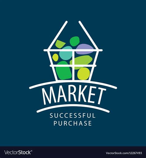 Logo Market Royalty Free Vector Image Vectorstock