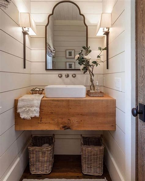 32 Beautiful Rustic Powder Room Design Ideas In 2020 Bathroom Style