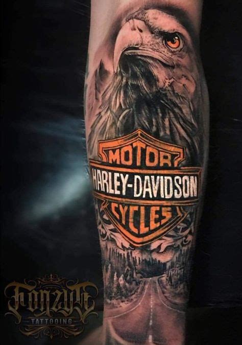 120 Ideas De Harley Davidson Tattoos Tatuajes Tatuajes De Harley