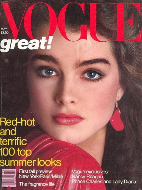 Brooke Shields Cover Magazine Brooke Shields Vogue Magazine