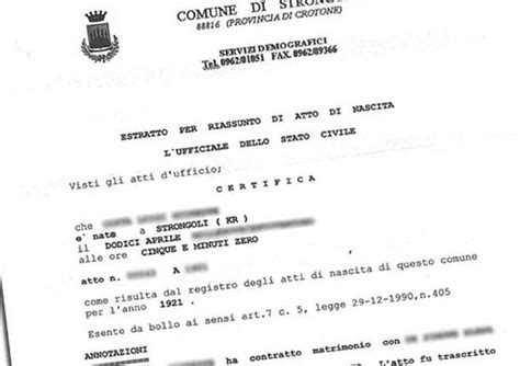 Modelo De Solicitud De Acta De Nacimiento Italiana Anuncio De