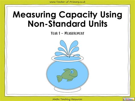 Measuring Capacity Using Non Standard Units Year 1 Teaching Resources