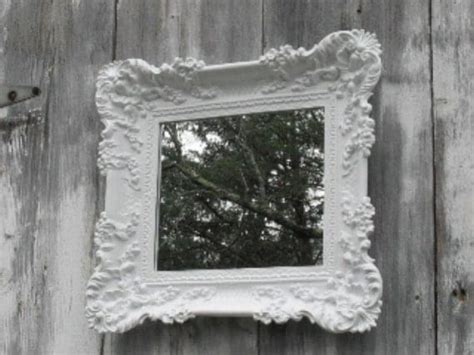 Hollywood Regency Mirror White Baroque Shabby By Revivedvintage