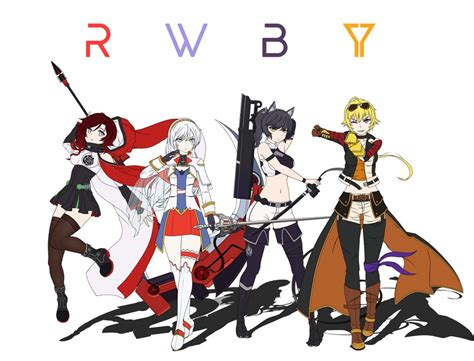 Ruby Rose Weiss Schnee Yang Xiao Long And Blake Belladonna Rwby And