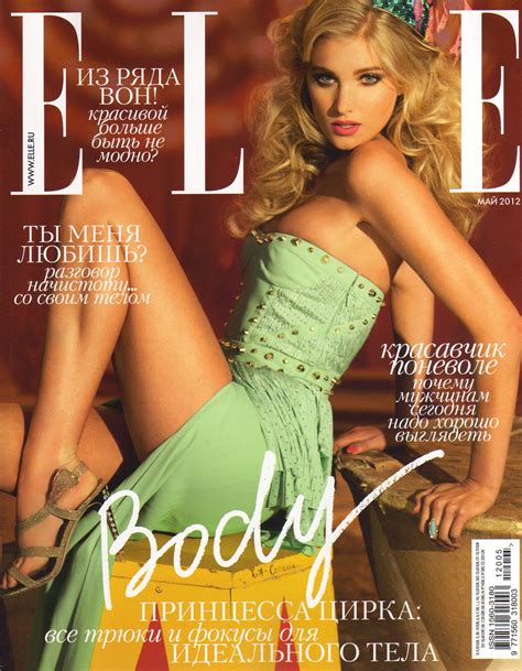 Elsa Hosk By Kayt Jones For Elle Russia May 2012 Visual Optimism Fashion Editorials Shows