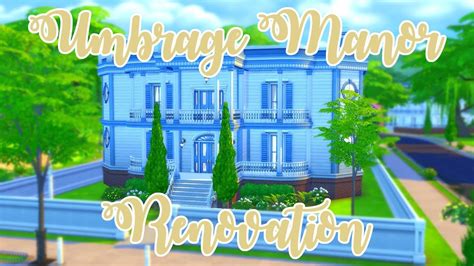 However i thought i might as well upload laney vooms house. The Sims 4 Renovation | Umbrage Manor - YouTube
