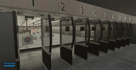 3d Model Shooting Range Basement 2 User Reviews Vr Ar Low Poly
